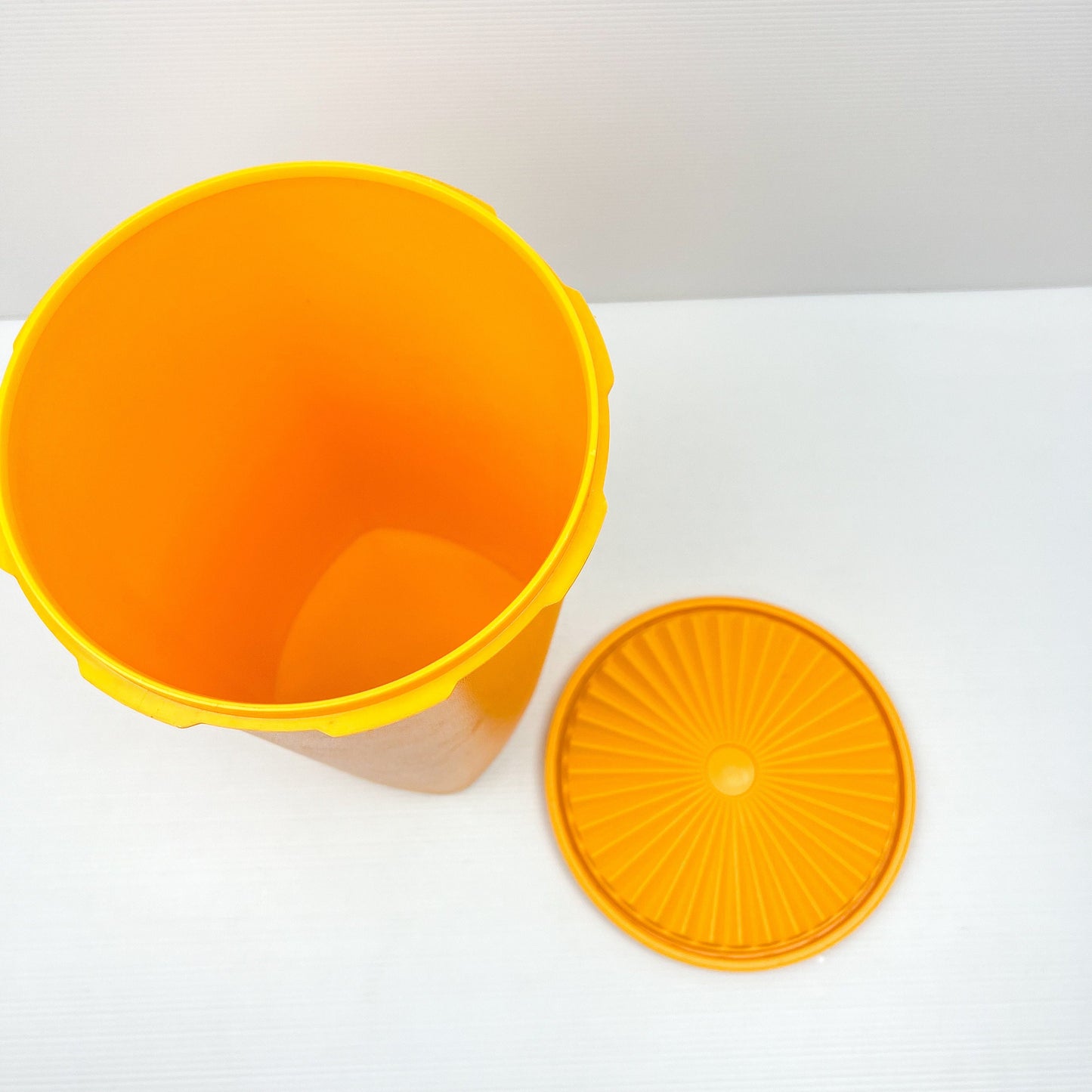 Vintage Yellow Tupperware Storage Container