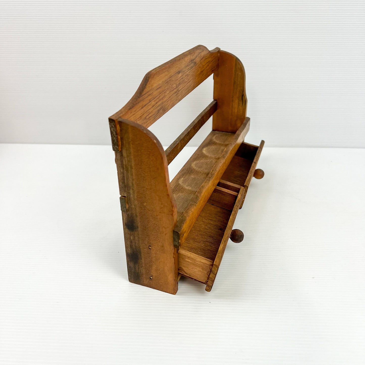 Wooden Hanging Spice Shelf with drawers